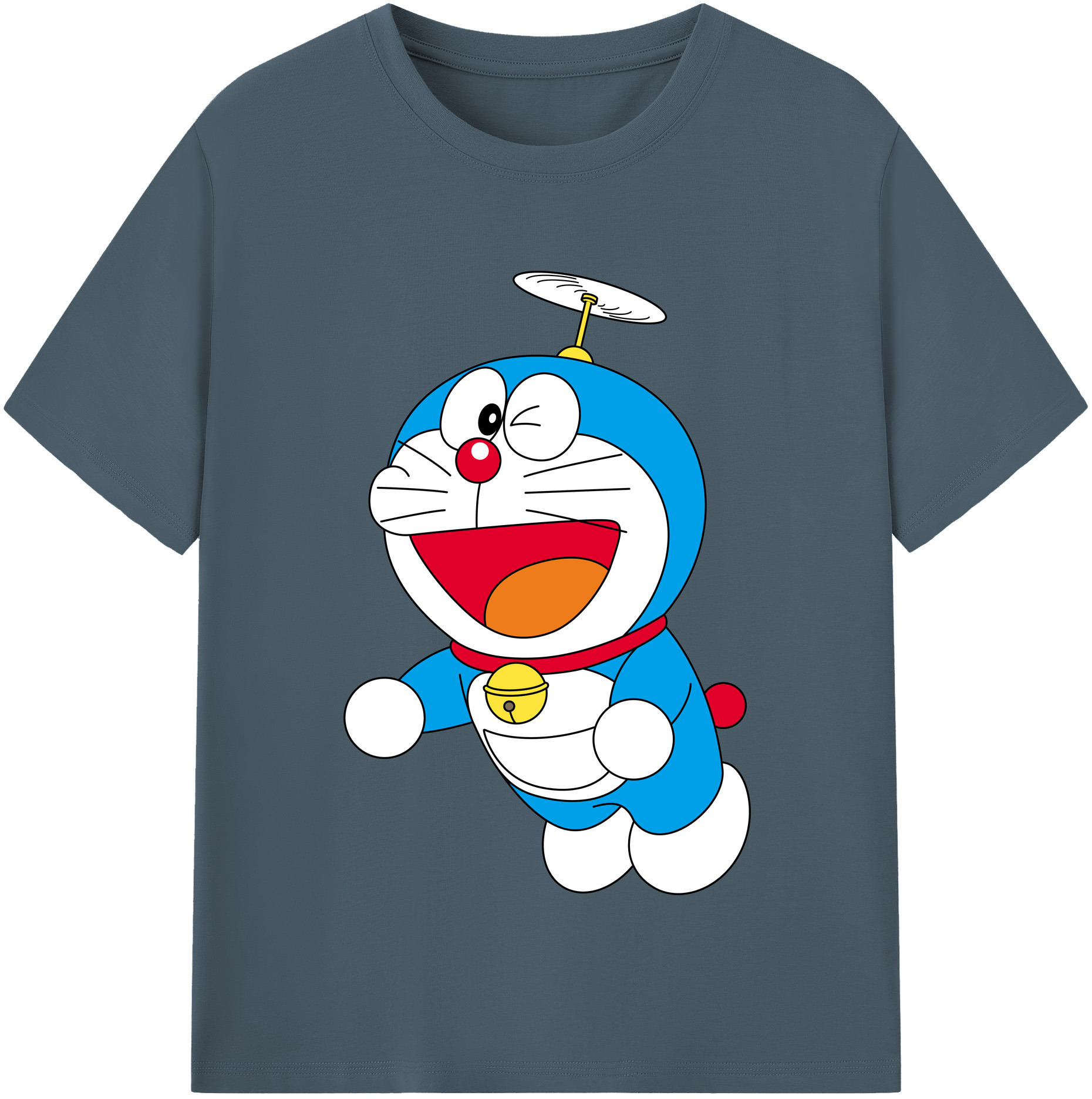 （画像用） ドラえもん Doraemon 綿100％半袖Tシャツ（フロントプリント）